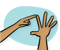 Finger spelling